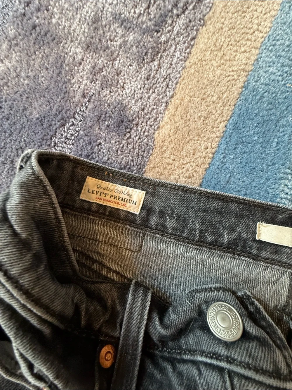 Levi's Black High-Rise Wedge Jeans